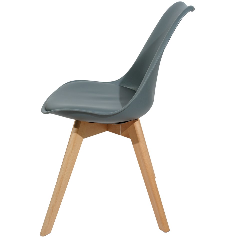 Chair Baya, grey color, H81x47x47cm, seat height 45cm