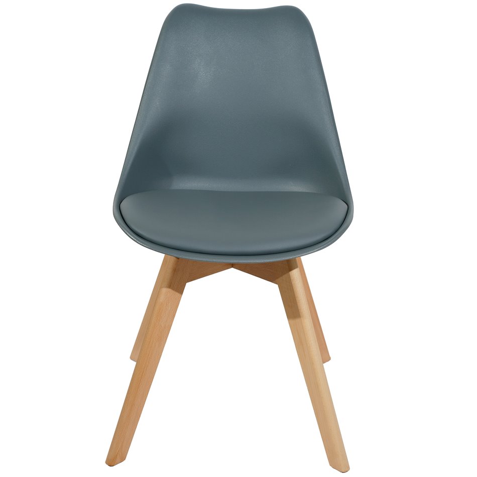 Chair Baya, grey color, H81x47x47cm, seat height 45cm