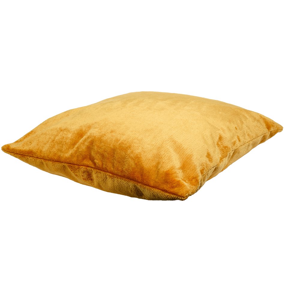 Decorative pillowcase Sorriso, gold color, 60x60cm