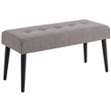 Bench Aglory, grey/brown color, H45x95x38cm, seat height 45cm