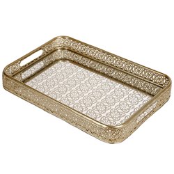 Decorative tray Fullen L, H5.2x40x26.7cm
