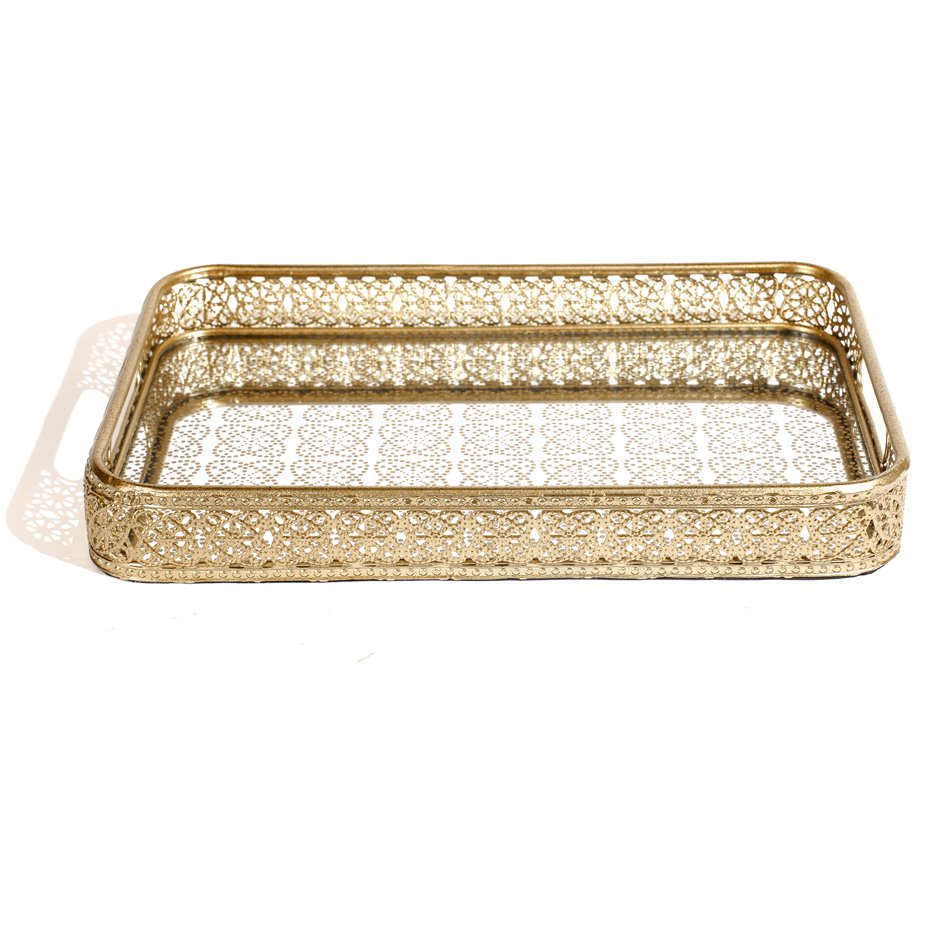 Decorative tray Fullen L, H5.2x40x26.7cm