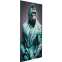 Glass picture Mister Gorilla Blue, 60x90cm