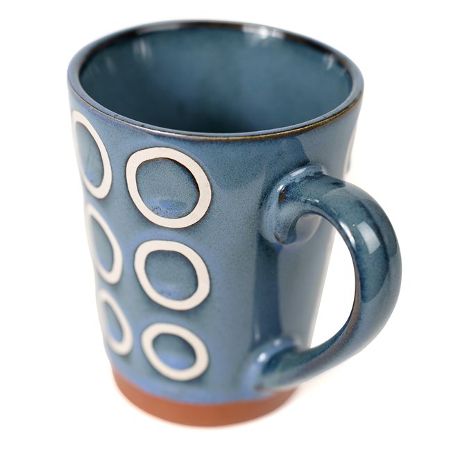 Mug Bleu almudena MD, 330ml, H11cm D 8,5cm 