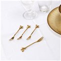 Dessert fork x4, gold color, 1.3x12.3x2.3cm