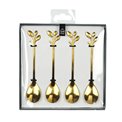 Dessert spoons set 4, gold color, 1.3x12.3x2.3cm