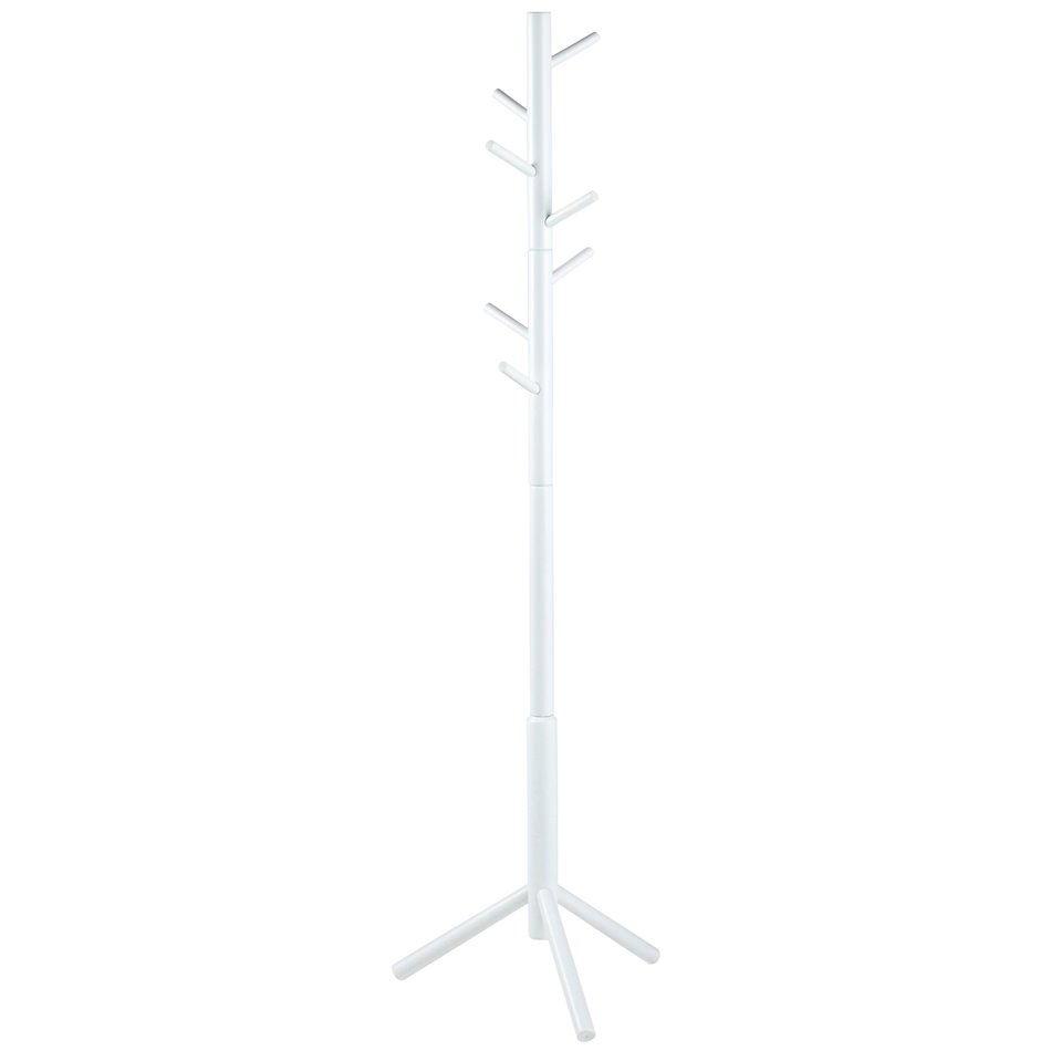 Coat hanger Abrem, white color, H176x51x45cm