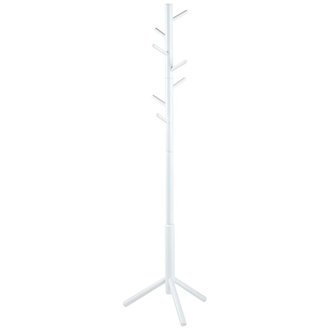 Coat hanger Abrem, white color, H176x51x45cm