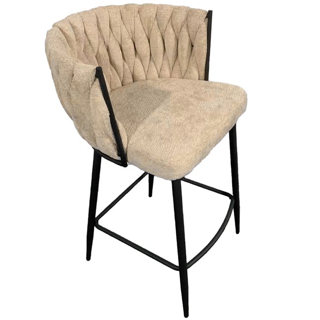 Bar stool Vingen, ivory, 51.5x54.5xH90cm