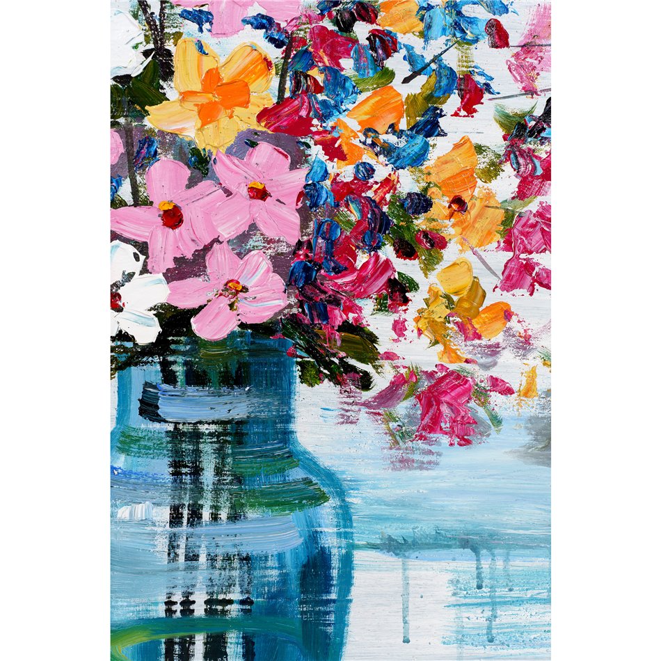 Canvas painting Colorful Bouquet, 120x80cm