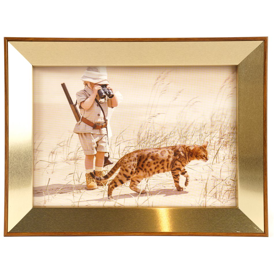 Photo frame Marko, gold color, 18x13cm