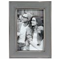 Photo frame Parton, silver/grey velvet, 10x15cm