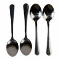 Coffee spoons Shadow, black, 13.6x3,15xH0,85cm