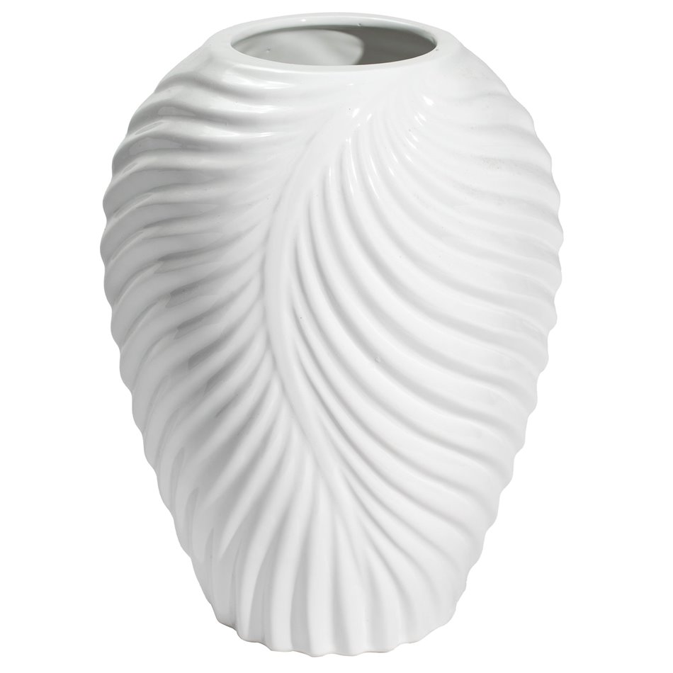 Vase Galileo, white, 17x14x22cm