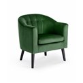 Lounge chair Harshal, dark green, H75x70x64cm, seat H43cm