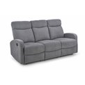 3-seater recliner Holso-3, dark grey, W95-158x100cm, H180cm, seat H49cm