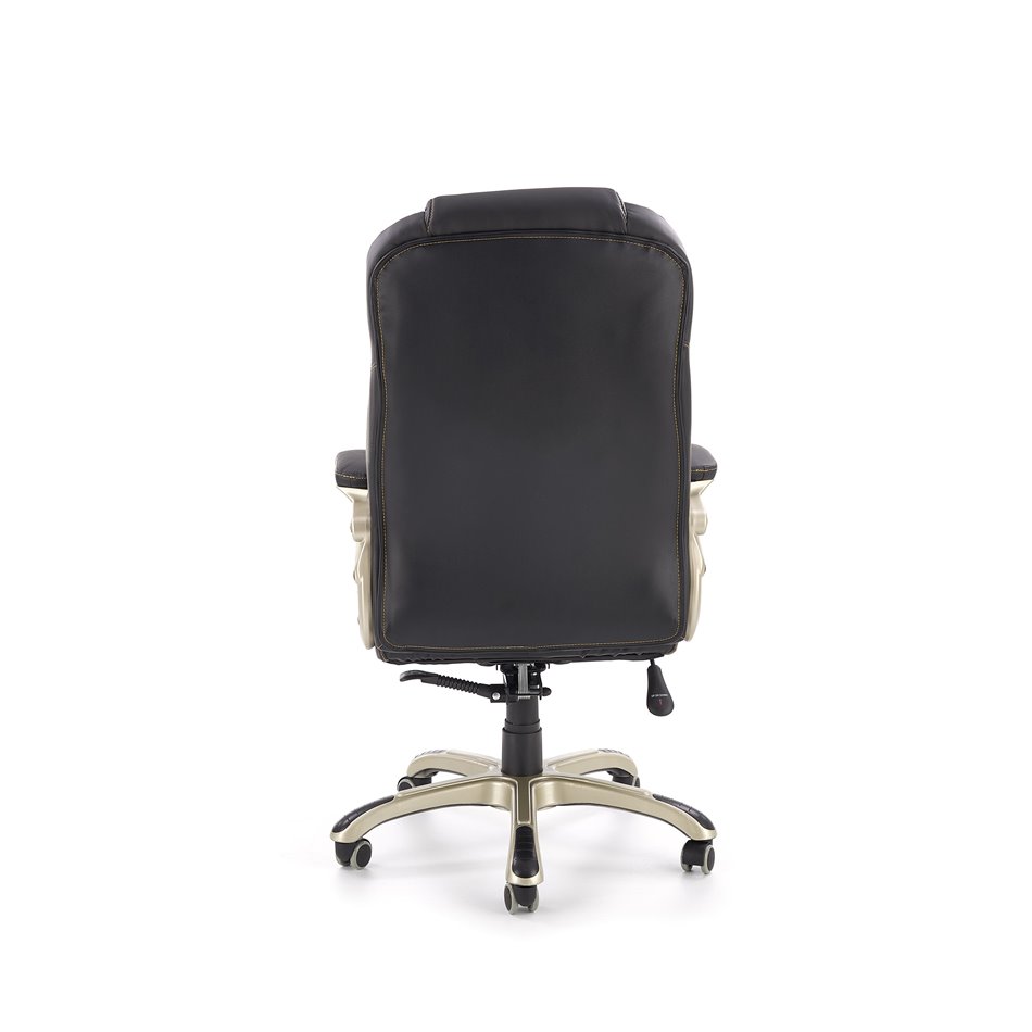 Office chair Hesmond, black  eco leather, H112-119x67x70cm