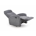 Recliner Holslo-1, dark grey, W95-158x100cm, H75cm, seat H49cm