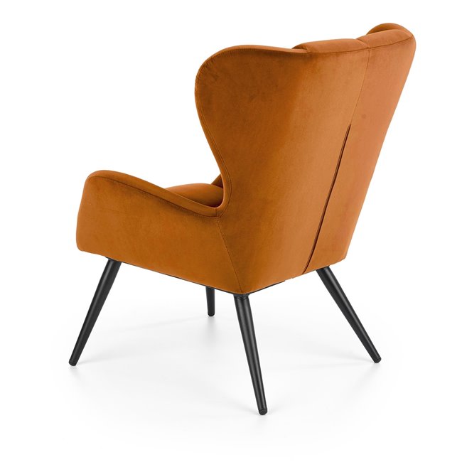 Lounge chair Harion, cinnamon color, H91x75x86cm, seat H48cm