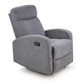 Recliner Holslo-1, dark grey, W95-158x100cm, H75cm, seat H49cm