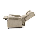 Recliner with massage function Haustin-M, beige, H107-83x75x92-160cm, seat H45cm