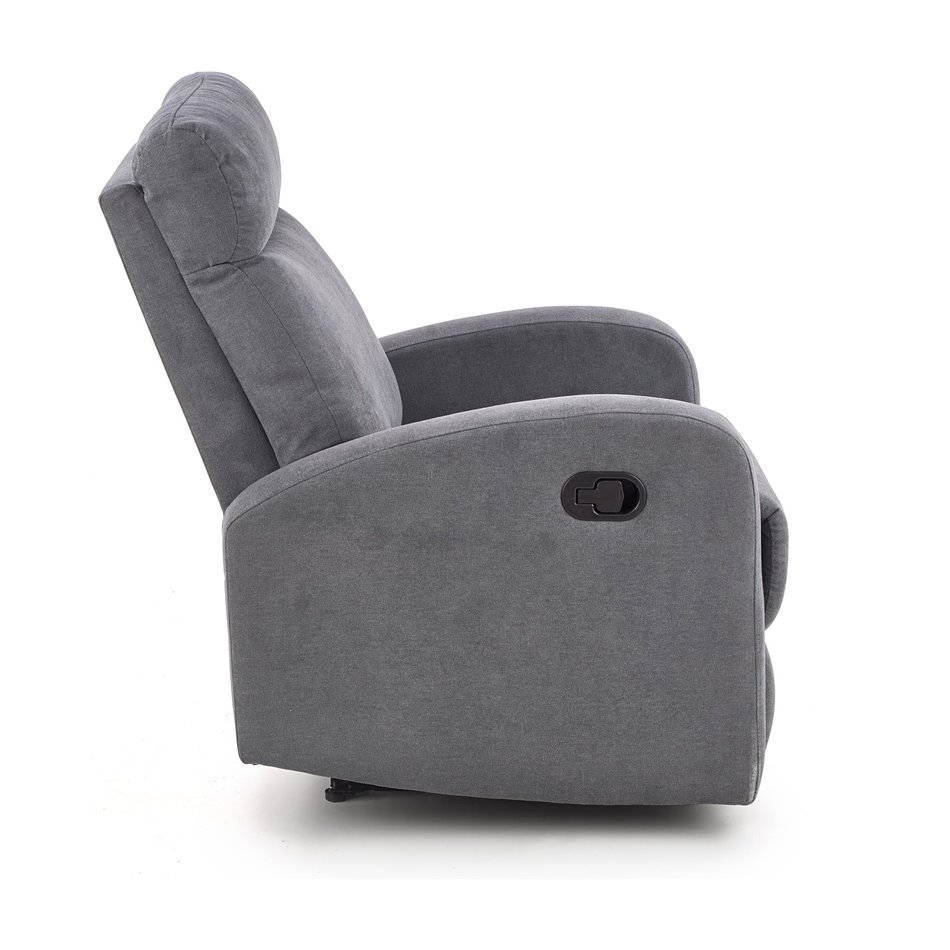 Recliner Holslo-1, dark grey, W95-158x100cm, H75cm, seat H49cm