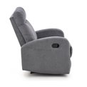 Recliner Holslo-1, dark grey, W95-158x100cm, H75cm, seat H49cm