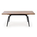 Extendable dining table Hambell, MDF/steel, H74x140-180x80cm