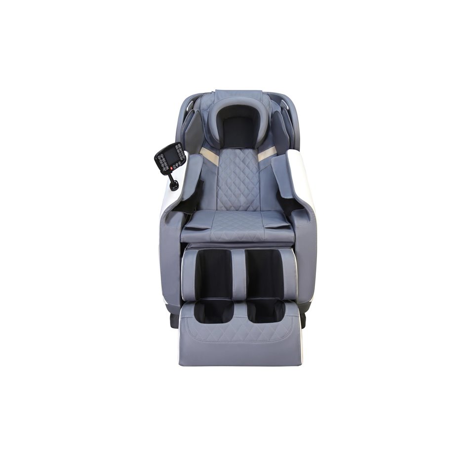 Massage chair with heating function Holar, cream/grey  W140-187x72cm, H105-85cm