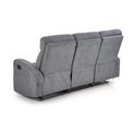 3-seater recliner Holso-3, dark grey, W95-158x100cm, H180cm, seat H49cm