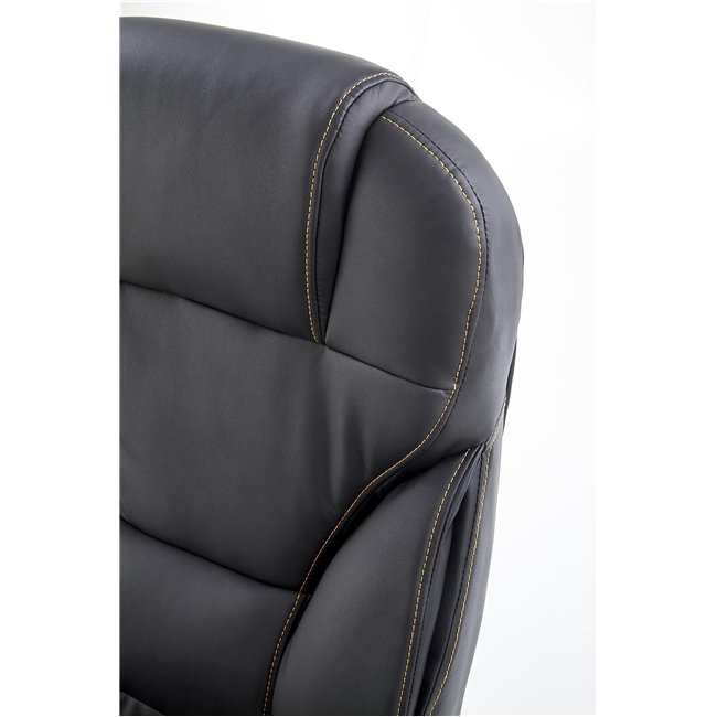 Office chair Hesmond, black  eco leather, H112-119x67x70cm