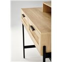 Dressing table with mirror Harmen, MDF/steel, H136x104x35cm