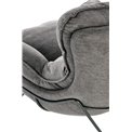 Lounge chair Holker, grey/black, H78x91x72cm, seat H44cm