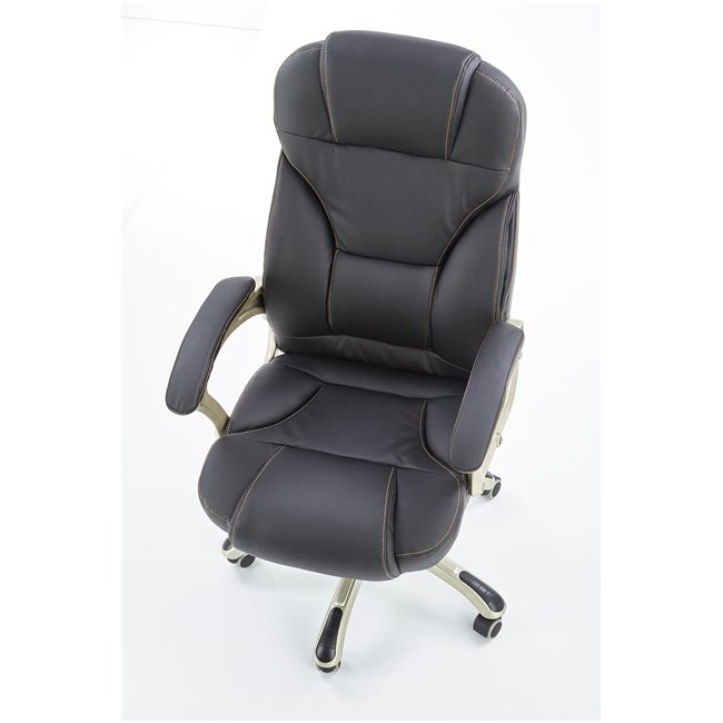 Office chair Hesmond, black  eco leather, H112-119x67x70cm