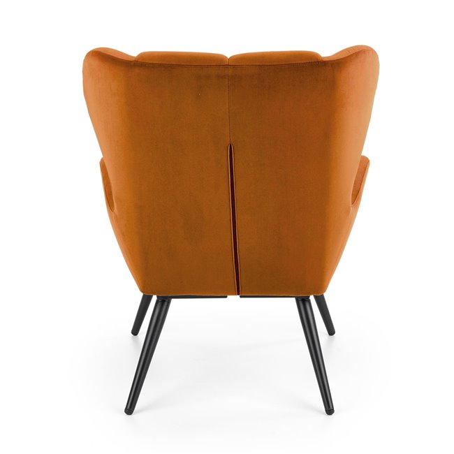 Lounge chair Harion, cinnamon color, H91x75x86cm, seat H48cm