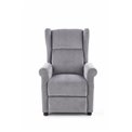 Recliner Haustin, grey, H107-83x75x92-160cm, seat H45cm