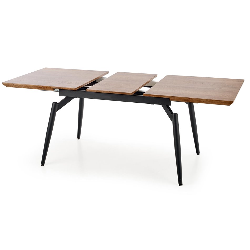 Extendable dining table Hambell, MDF/steel, H74x140-180x80cm