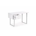 Desk Havellion, white/chrome, MDF/steel,  H76x120x55cm