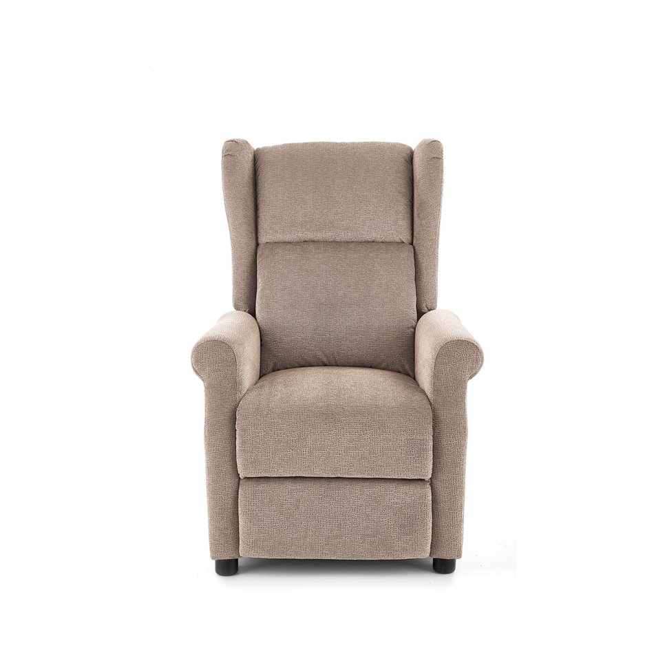 Recliner with massage function Haustin-M, beige, H107-83x75x92-160cm, seat H45cm