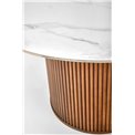 Dining table Haruno, ceramic/walnut, D120cm, H76cm