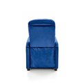 Recliner chair Helipe, navy blue velvet, H103-76x64x84-135cm, seat H48cm