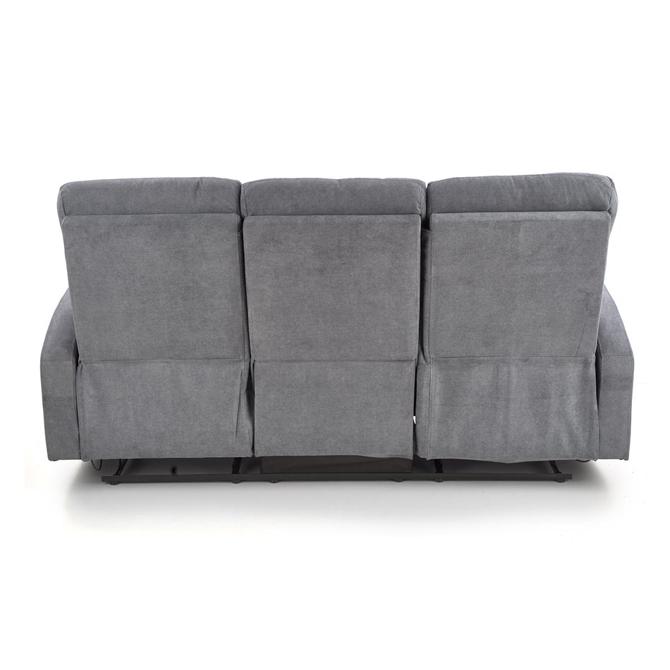 3-seater recliner Holso-3, dark grey, W95-158x100cm, H180cm, seat H49cm