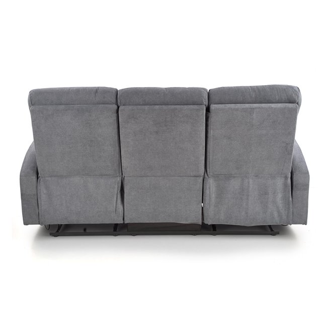 3-seater recliner Holso-3, dark grey, W95-158x100cm, H180cm, seat H49cm