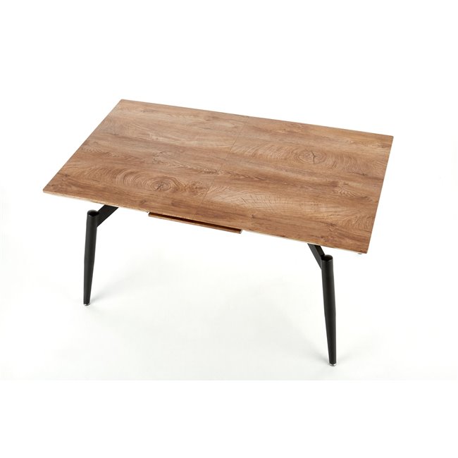 Extendable dining table Hambell, MDF/steel, H74x140-180x80cm