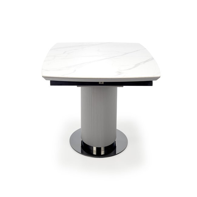 Extendable dining table Hancan, ceramic/MDF/steel, H76x160-220x90cm