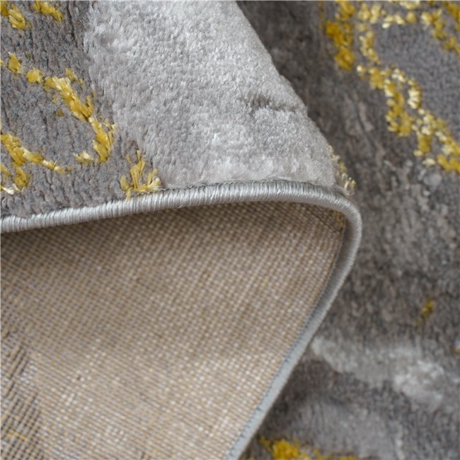 Carpet Larmaris, grey/gold colors, 80x300cm