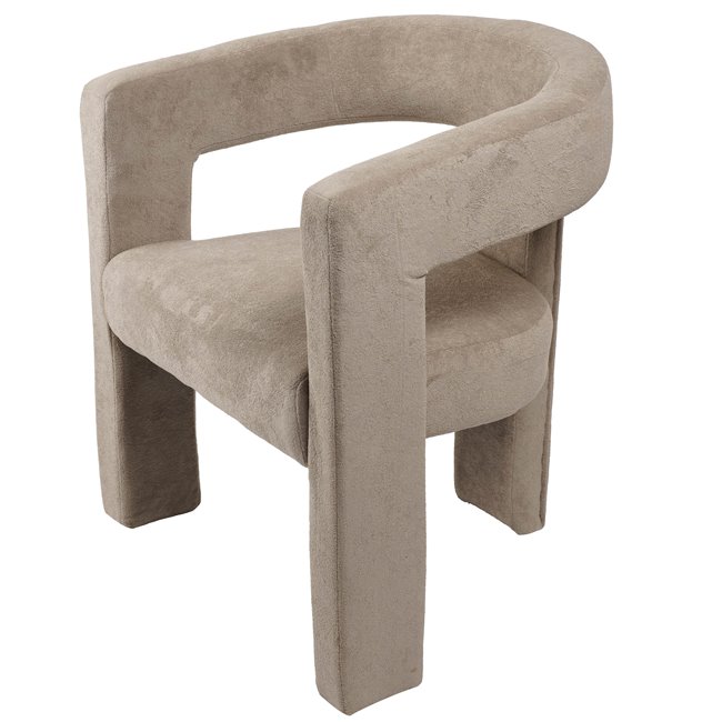 Accent chair Mailly 5, beige, 65x57x75cm