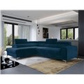 Corner sofa Elaurence L, Monolith 77, blue, H92x278x205cm