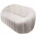 Double seat armchair Jadviga, beige, H75x163x83cm, seat H45