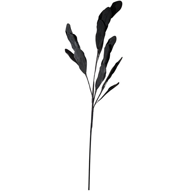 Decorative plant Magnolia leave spray black, H113cm